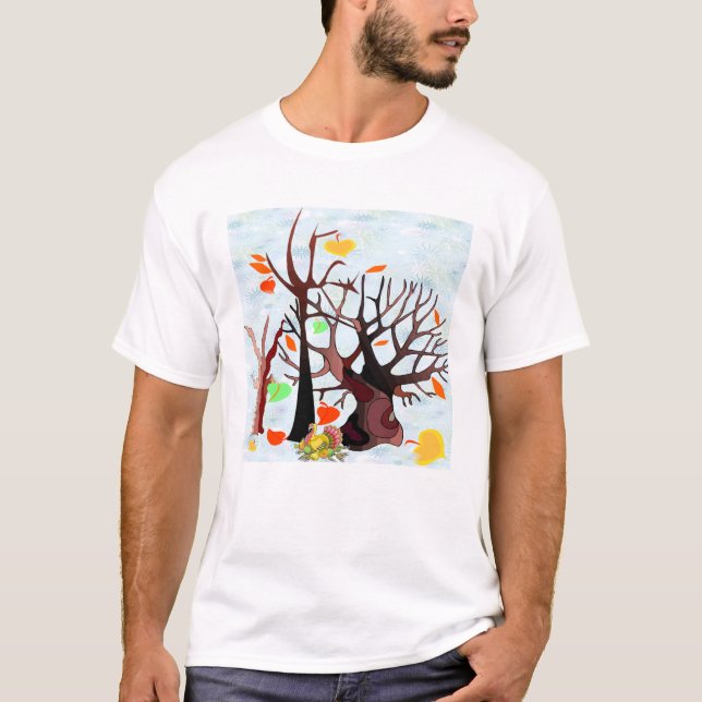 T-shirt Le pays des merveilles de l'automne (Devant)