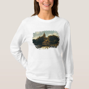 T-shirt Le paysage boisé avec des figures s'approchent