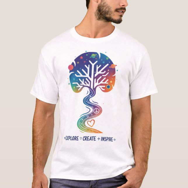 T-shirt Le paysage créatif de l'esprit (Devant)