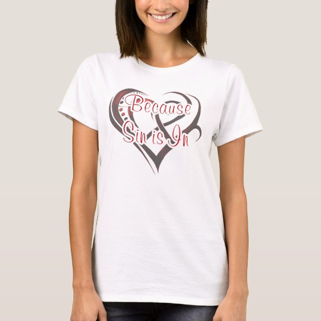 T-shirt Le péché est toujours dedans (Devant)