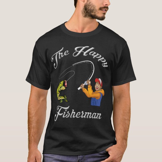 T-shirt Le pêcheur heureux (Devant)