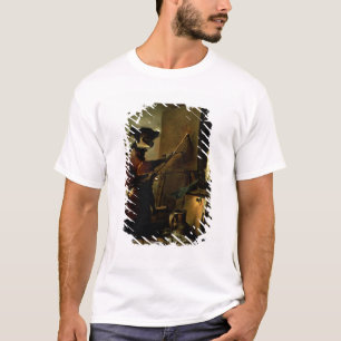 T-shirt Le peintre de singe, 1740 (huile sur la toile)