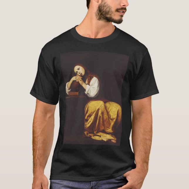 T-shirt Le pénitent Mary Magdalene par Giacomo Galli (Devant)
