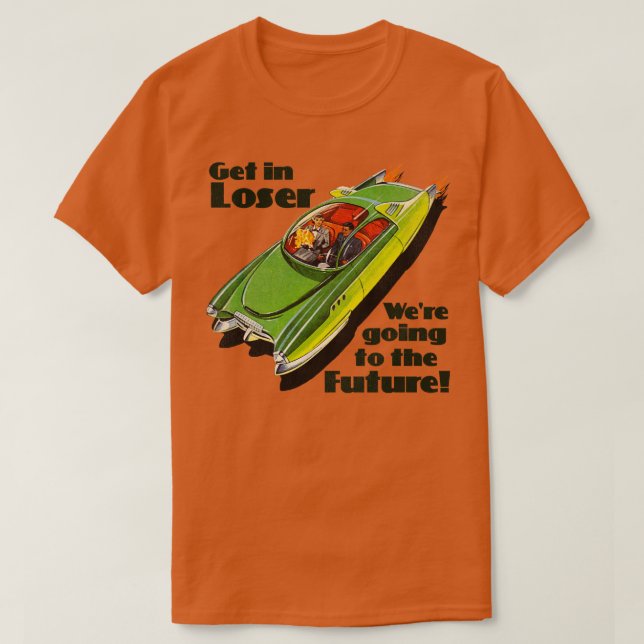 T-shirt Le perdant allait vers l'avenir (Design devant)