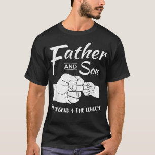 T-shirt Le père et le fils jumelés tenues La Légende et Le
