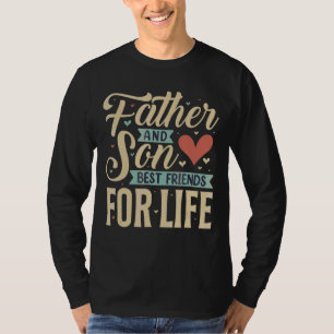 T-shirt Le Père Et Le Fils Meilleurs Amis Pour La Fête des