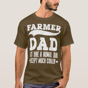 T-shirt Le Père Fermier Rétro Est Comme Un Papa Normal Qui
