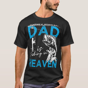 T-shirt Le Père le plus grand du monde pêche au paradis po