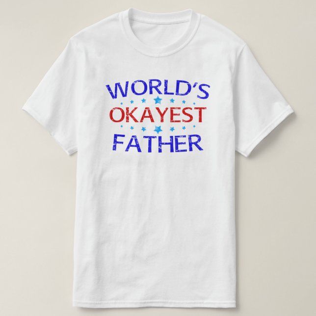 T-shirt le père le plus heureux du monde (Design devant)