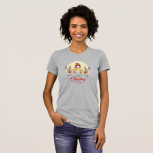 T-shirt Le Père Noël arrive   Mince femmes