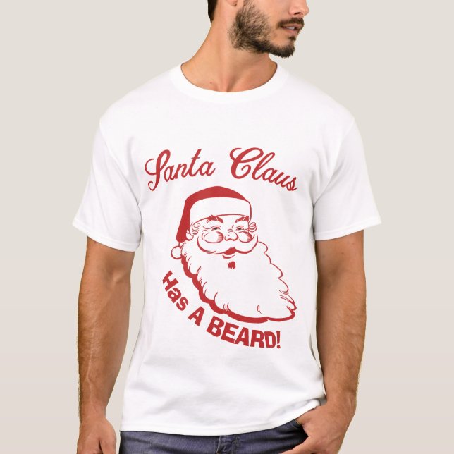 T-shirt Le Père Noël Avait Une Barbe (Devant)