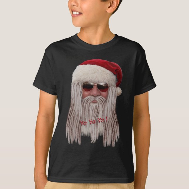 T-shirt Le père noël avec des nuances et redoute (Devant)