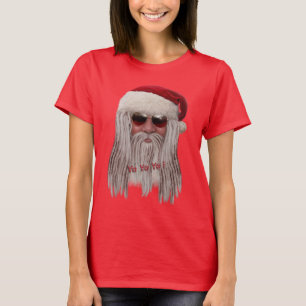 T-shirt Le père noël avec des nuances et redoute la piè