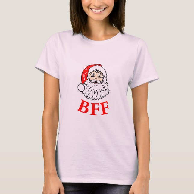 T-shirt Le père noël BFF Bestie ! (Devant)