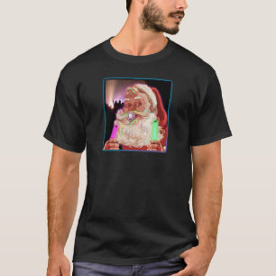 T-shirt Le père noël délire le Fêtard drôle de Père 
