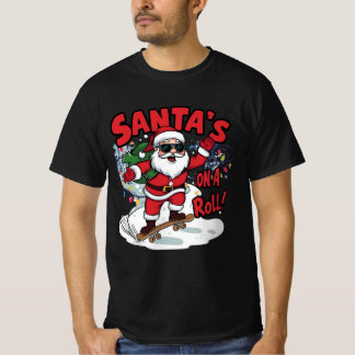 T-shirt Le Père Noël en roue libre – Design de Noël pour s