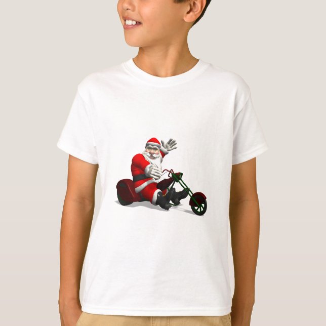 T-shirt Le Père Noël En Voyage (Devant)