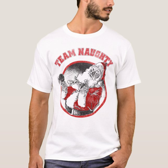 T-shirt Le père noël - équipe vilaine (Devant)