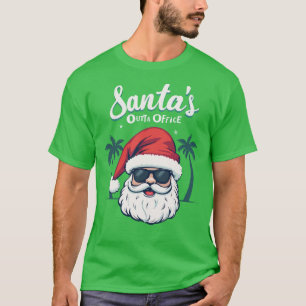 T-shirt Le Père Noël est hors du bureau, humour de Noël