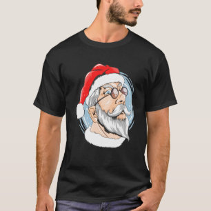 T-shirt Le Père Noël fait face aux costumes de Noël pour l