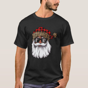T-shirt Le Père Noël noir Léopa