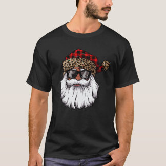 T-shirt Le Père Noël noir Léopa
