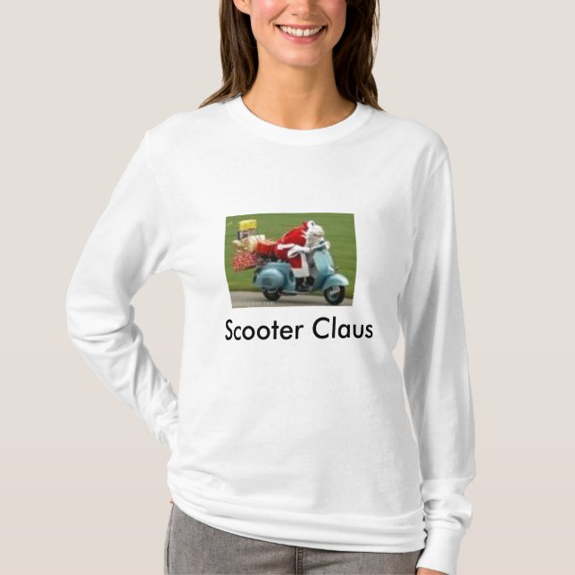 T-shirt Le père noël, scooter Claus (Devant)