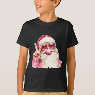 T-shirt Le Père Noël souffle la bulle gomme rose Sungels C