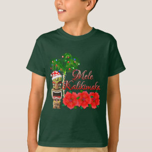T-shirt Le Père Noël Tiki Mele Kalikimaka