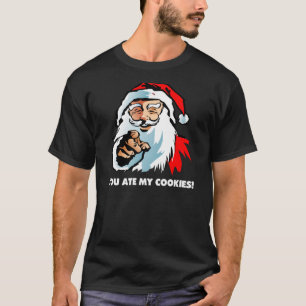 T-shirt Le père noël : Vous avez mangé mes biscuits