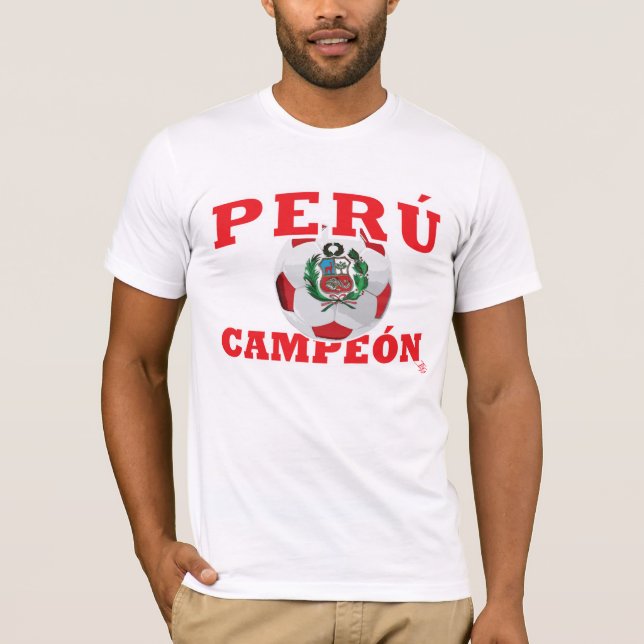 T-shirt Le Pérou Campeon 2011 - étiquette InKa1821 (Devant)