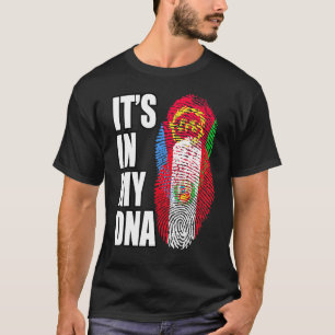 T-shirt Le Pérou Et L'Erythrée Mélangent L'ADN Patrimoine