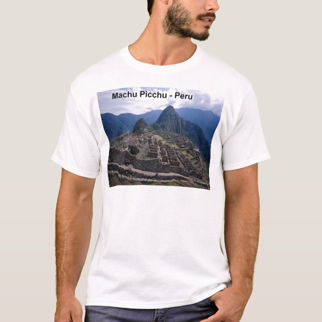 T-shirt Le Pérou les ruines de Machu Picchu (St.K.) (Devant)
