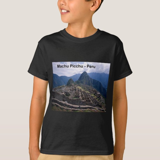 T-shirt Le Pérou les ruines de Machu Picchu (St.K.) (Devant)