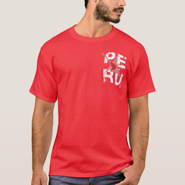 T-shirt Le Pérou Nazca - étiquette Inka1821 (Devant)