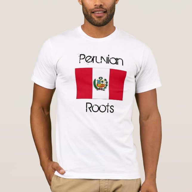 T-shirt le Pérou, Péruvien, racines (Devant)