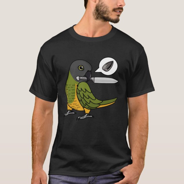 T-shirt Le Perroquet De Couteau Veut Des Graines Au Parrot (Devant)