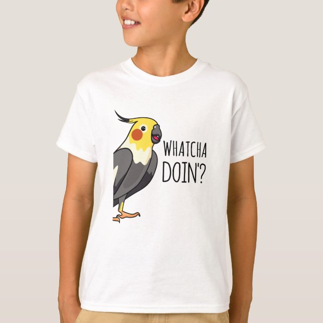 T-shirt Le perroquet de Whatcha Doin vous regarde (Devant)