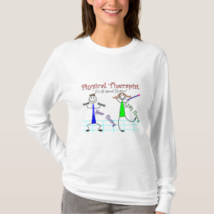 T-shirt Le personnages en allumettes de physiothérapeute