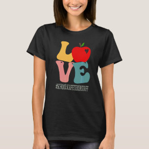 T-shirt Le personnel de la cafétéria des écoles adore Appl