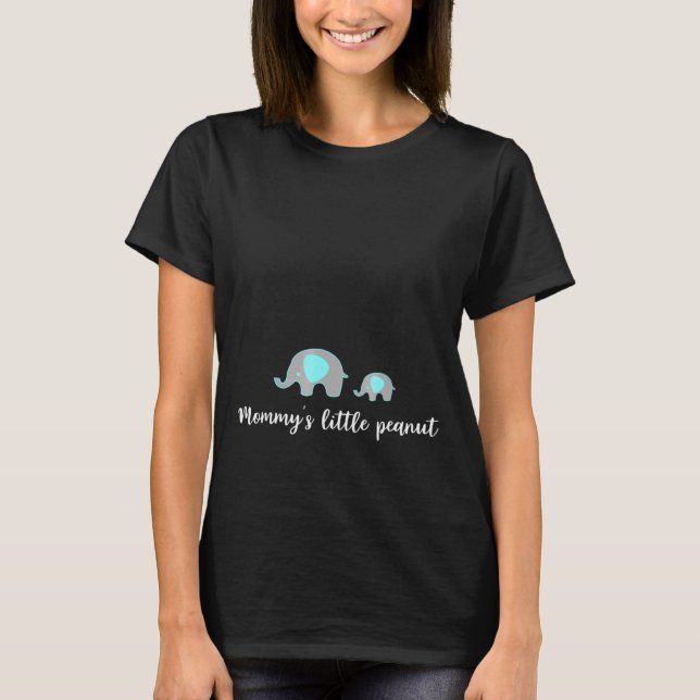 T-shirt Le petit arachide de Maman  Éléphant mignon Maman  (Devant)