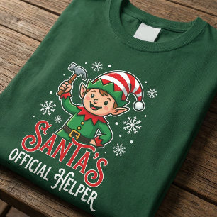 T-shirt Le petit assistant du Père Noël se présente pour l