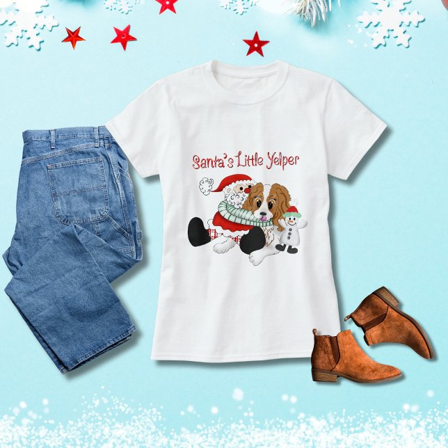 T-shirt Le petit Cavalier King Charles de Santa (Créateur téléchargé)