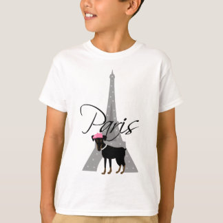 T-shirt Le petit chien à Paris