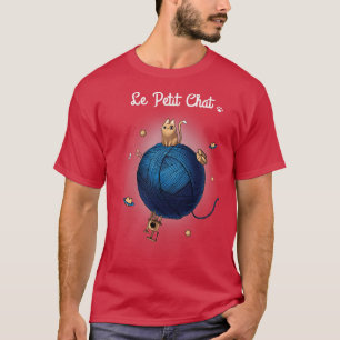 T-shirt Le Petit Conversation Cute Kitty Parody Chat dans