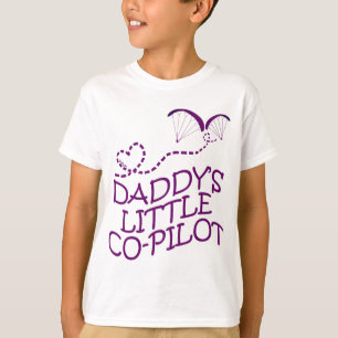 T-shirt Le petit copilote de papa qui parapente les enfant