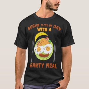 T-shirt Le Petit Déjeuner Commence Chaque Jour Par Un Repa