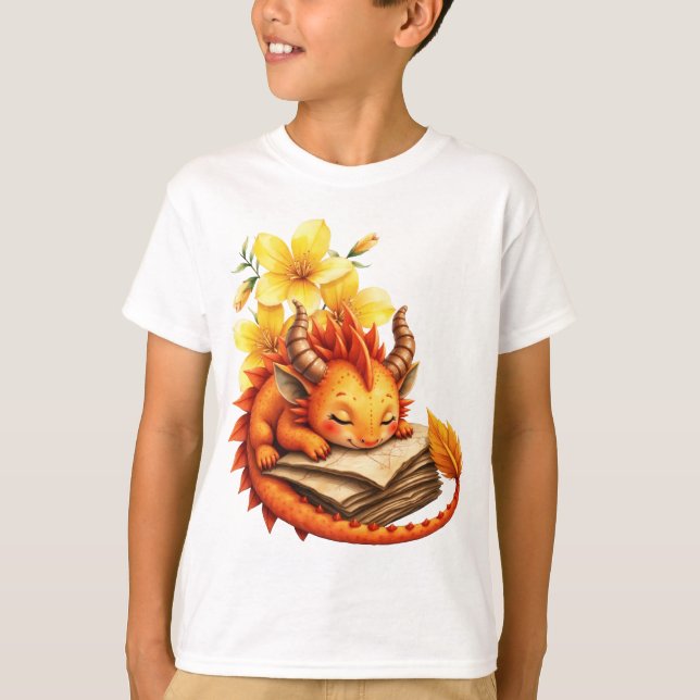 T-shirt Le petit dragon mystique.  (Devant)