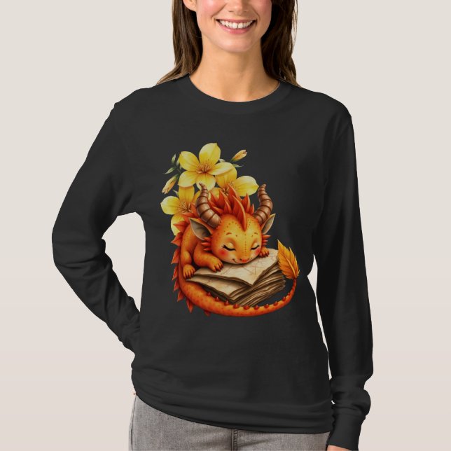T-shirt Le petit dragon mystique.  (Devant)