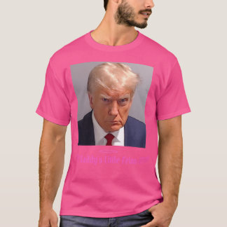 T-shirt Le Petit Felon De Trump Officiel Mugshot De Papa